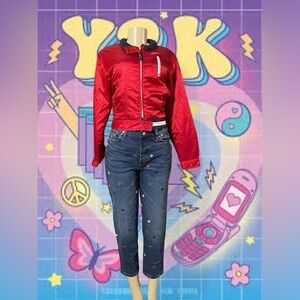 Tommy Hilfiger Red Bomber Jacket for Women